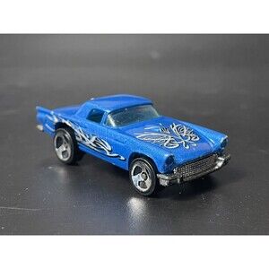Hot Wheels Vintage '57 Ford Thunderbird Blue - Tattoo Machines Series Die-Cast